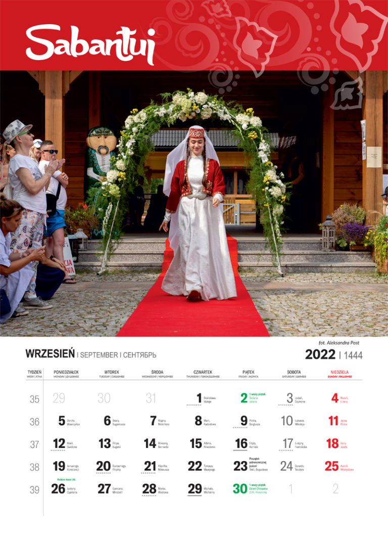 Kalendarz Tatarski 2022
