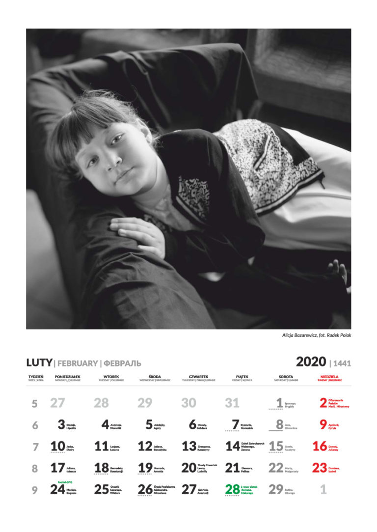 Kalendarz Tatarski - luty 2020